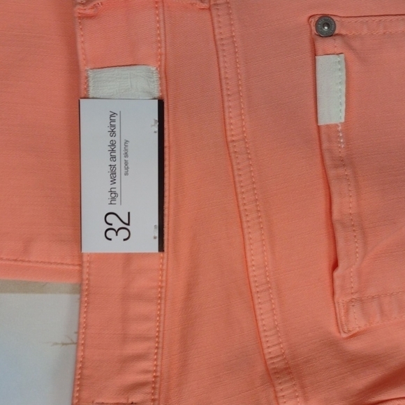 7 FOR ALL MANKIND - coral high waist skinny ankle jeans size 32 - Picture 4 of 6